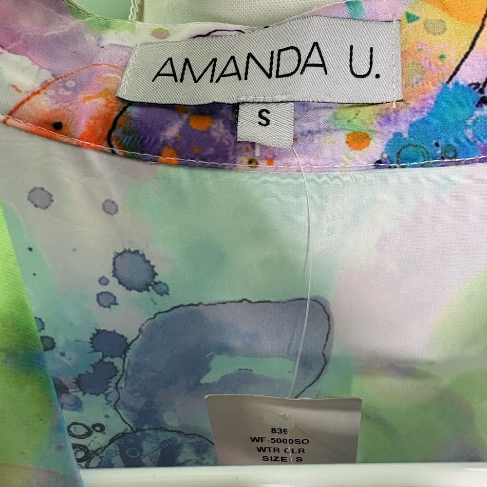 NWT Amanda U. Floral Multicolor Jumpsuit Small - Picture 9 of 11